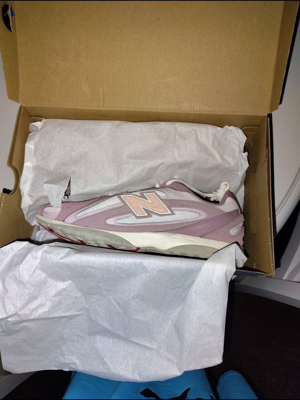 New Balance Women's Light Pink & Cream Athletic Sneaker